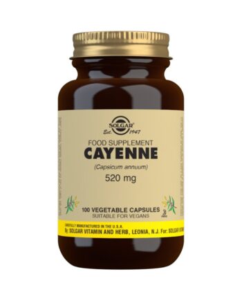 Cayena 520 mg (Capsicum annuum) - 100 Cápsulas vegetales