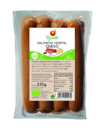 Salchicha vegetal con Queso