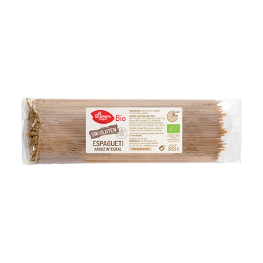Espaguetis de arroz integral Sin gluten