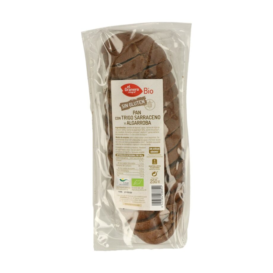Pan con algarroba y trigo sarraceno Bio