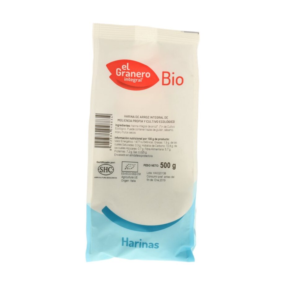 Harina de arroz integral
