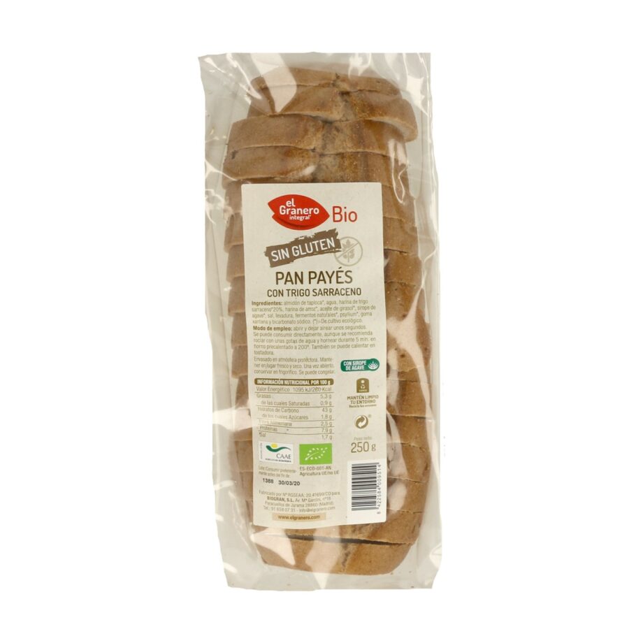 Pan payés con trigo sarraceno Bio