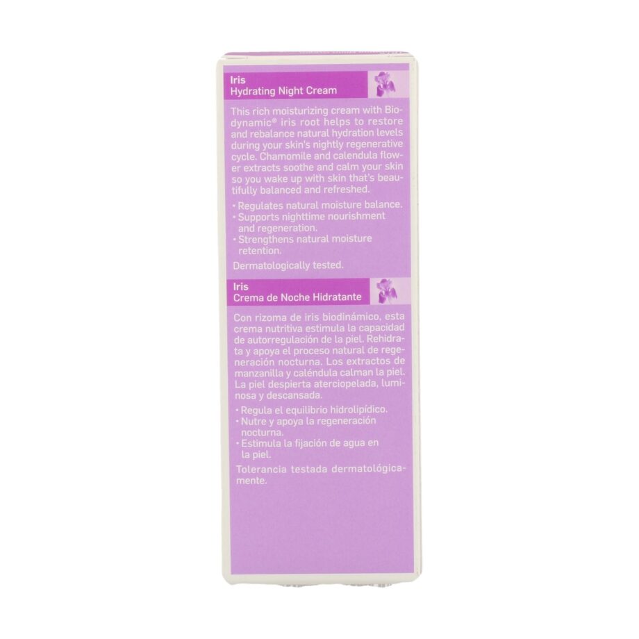Crema de Noche Hidratante de Iris