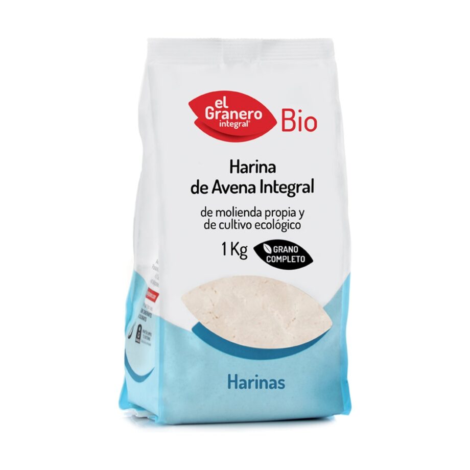 Harina de avena integral