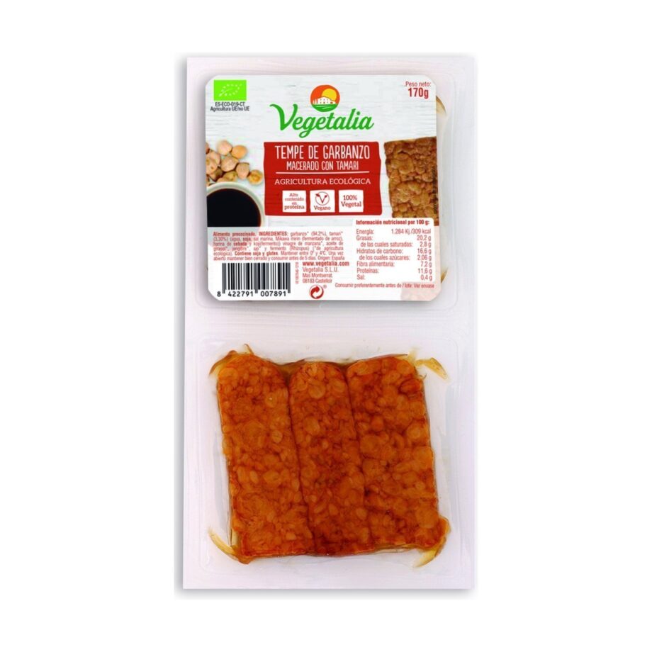 Tempe de Garbanzo macerado - 170 gr.