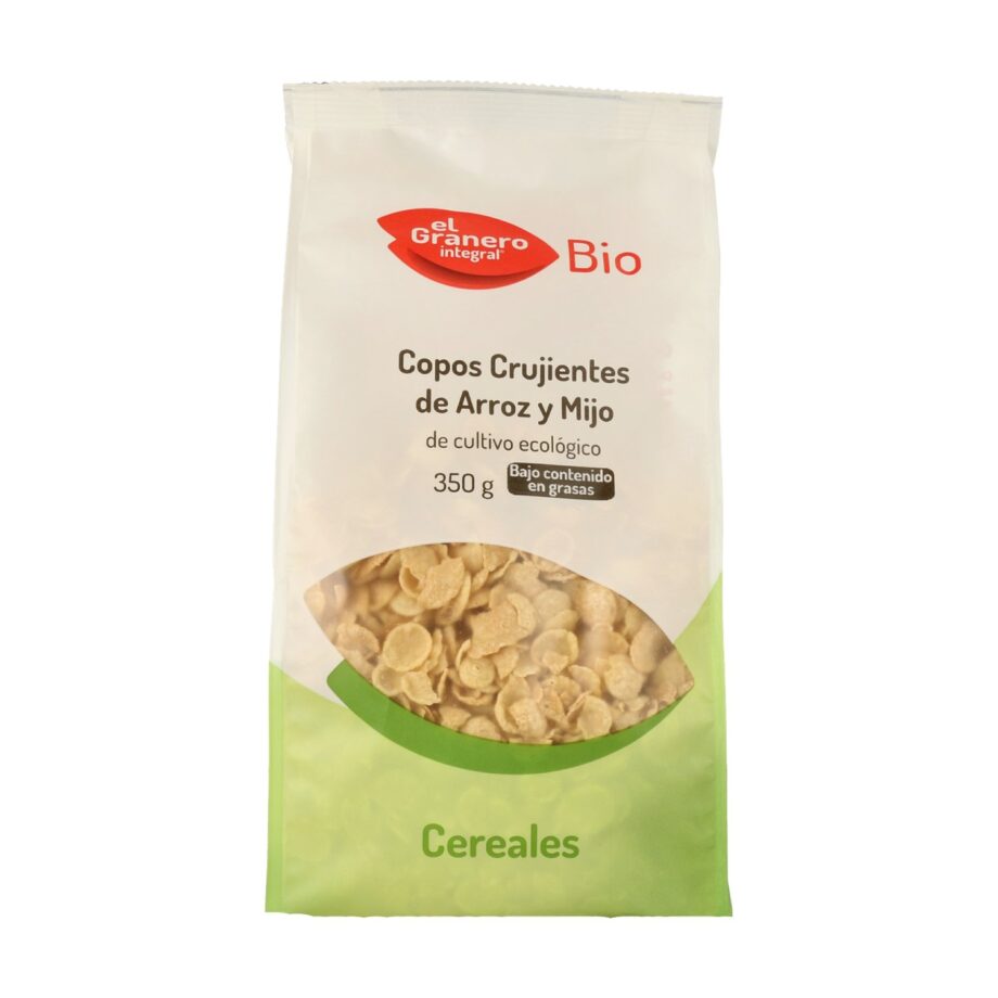Copos Crujientes de Arroz y Mijo Bio