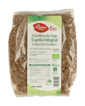 Pasta Estrellitas de Espelta Integral Bio