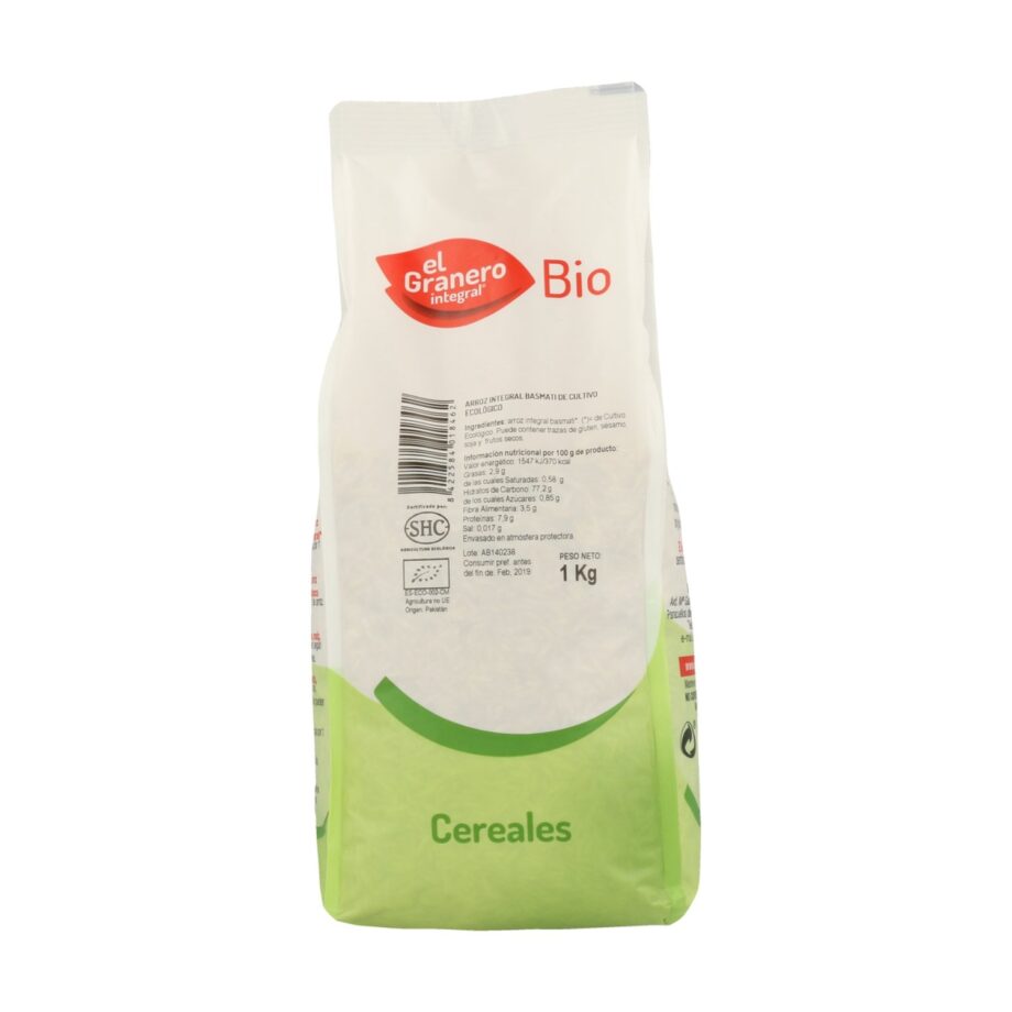 Arroz integral Basmati Bio