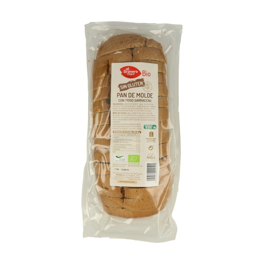 Pan de Molde con Trigo Sarraceno sin Gluten Bio