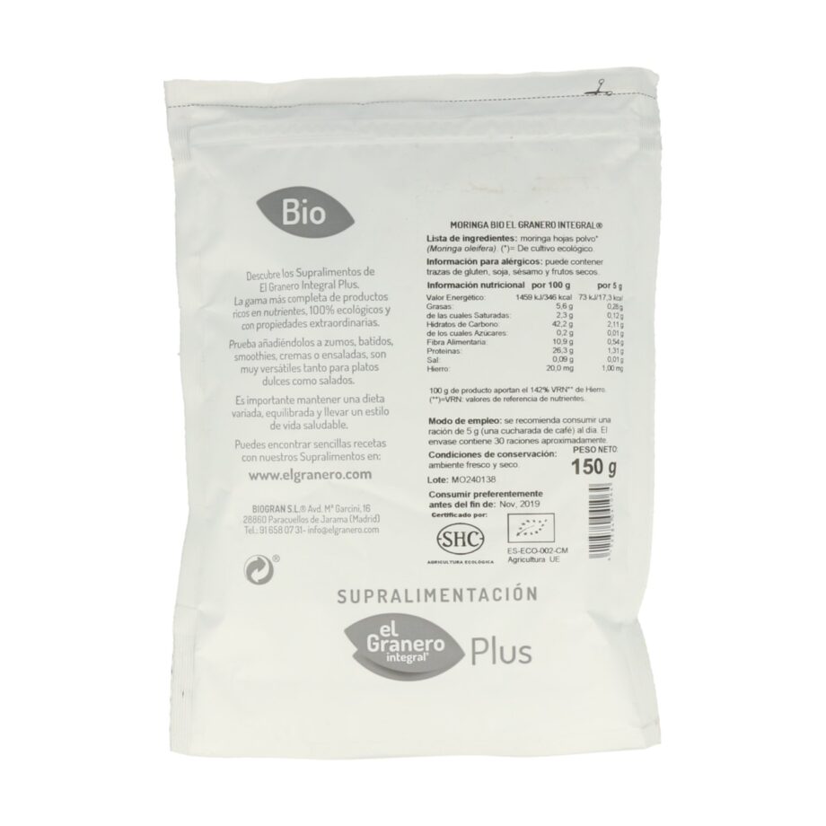 Moringa en Polvo Bio