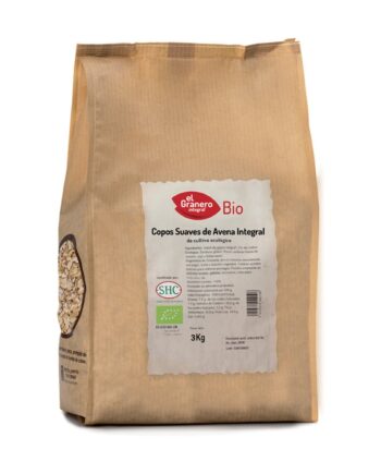 Copos suaves de avena integral Bio