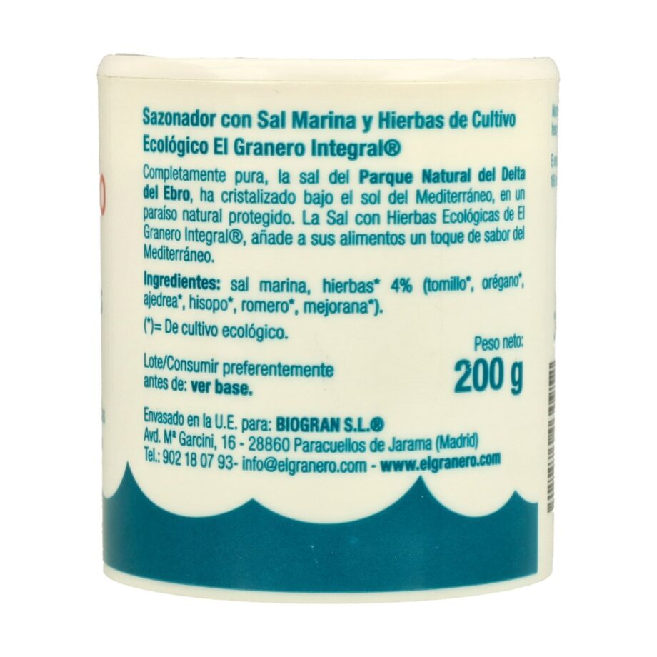 Sal Marina Yodada con Hierbas Bio