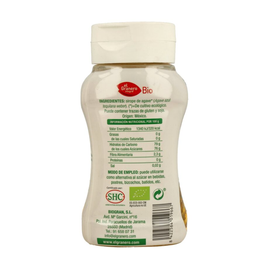 Sirope de Agave azul Bio