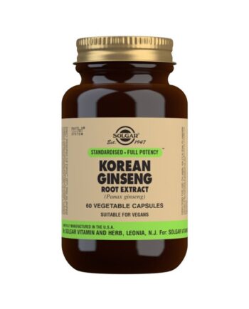 Ginseng Coreano Extracto de Raíz (Panax ginseng) - 60 Cápsulas vegetales