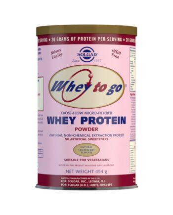 Whey To Go Proteína de suero en polvo (Sabor fresa) - 454 g