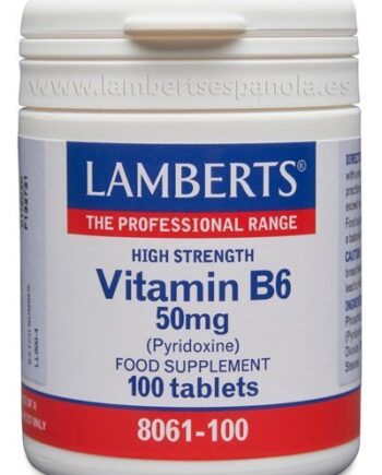 Vitamina B6 o Piridoxina 50 mg - 100